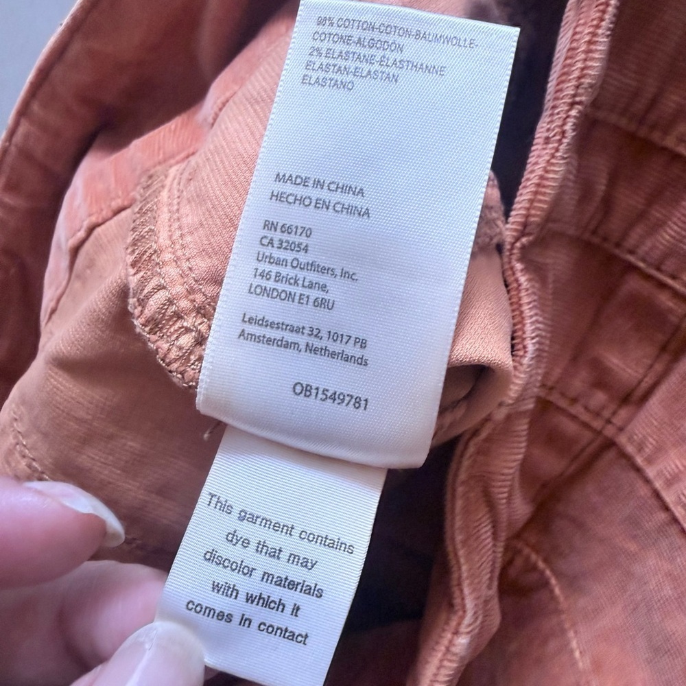 We The Free Burnt Orange Corduroy Pants - Picture 9 of 16